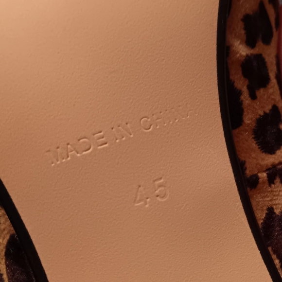 Animal Print Velour Heels 45/13 - Picture 5 of 5